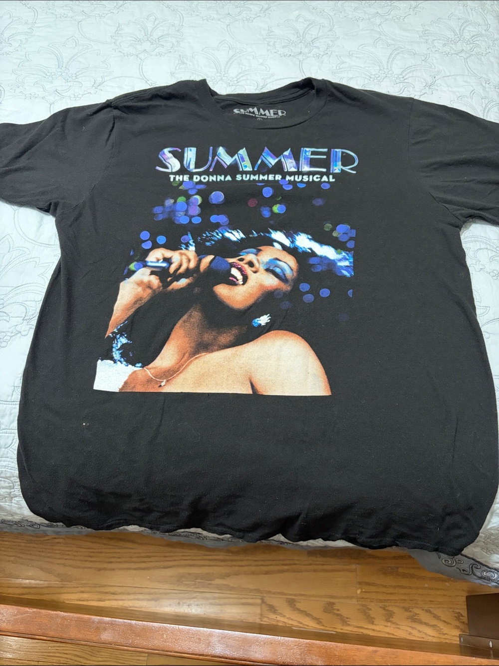 SUMMER The Donna Summer Musical Black Tshirt Unisex PreOwned Size Large